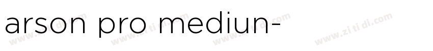 arson pro mediun字体转换